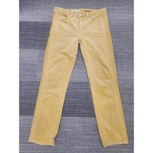 Anthropologie Pilcro Women 27 Slim Boyfriend Corduroy Pants Yellow Cotton